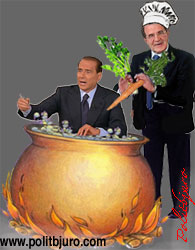 Duello Berlusconi Prodi