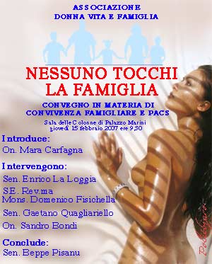 Carfagna Pacs sesso e famiglia